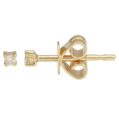 Joelle Collection Diamond Tiny Stud Earrings 1/50 ct. 14K Gold