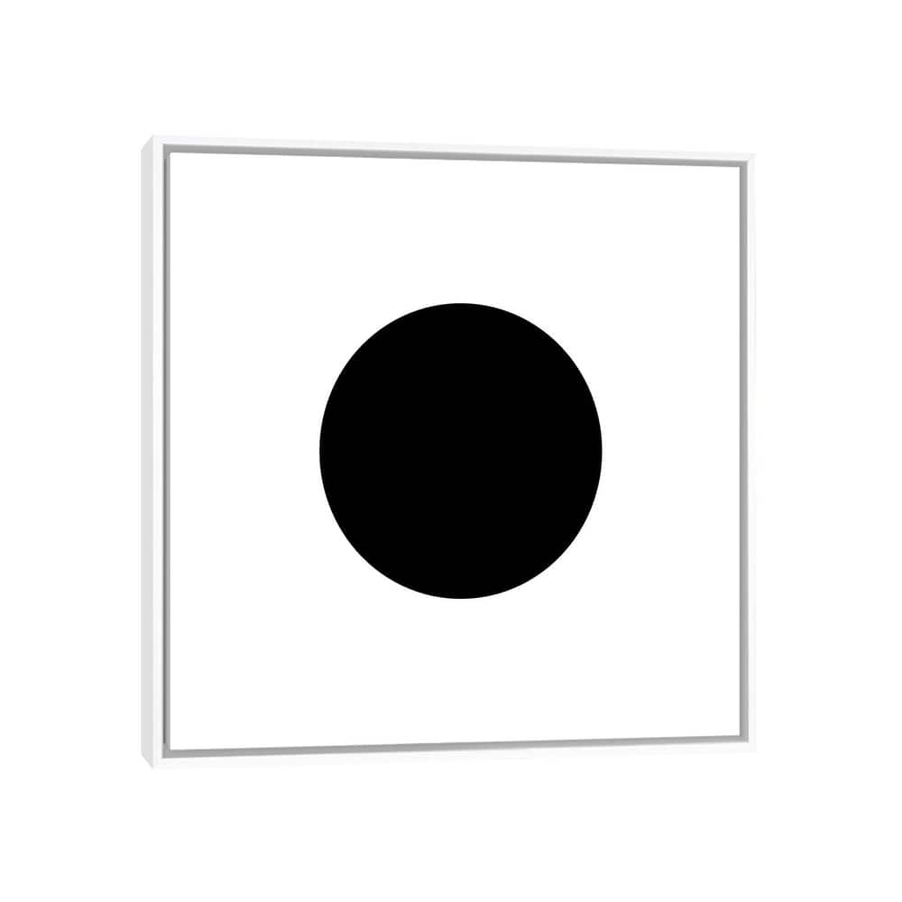 iCanvas "Black Circle" by Art Mirano Framed Canvas Print
