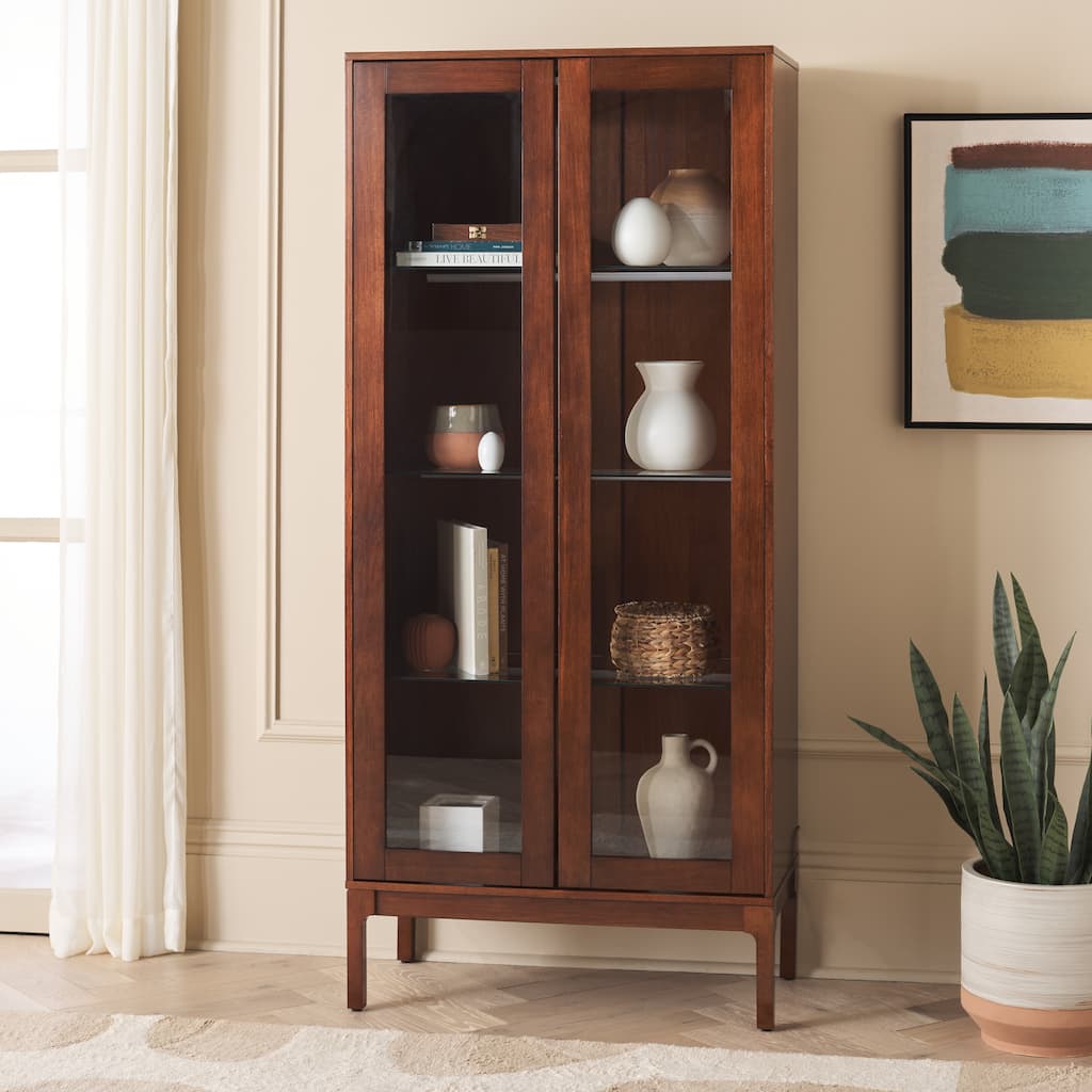 SEI Furniture Clairville Curio Cabinet - 32"W x 16"D x 70"H