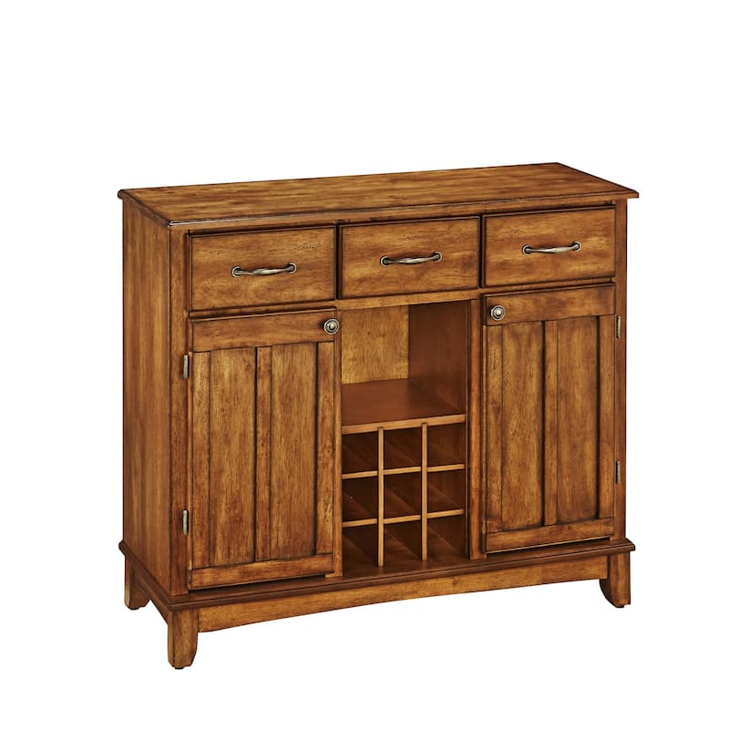 Homestyles Buffet Of Buffets Brown Wood Buffet - 42" x 17" x 36" - Brown - 42" x 17" x 36"