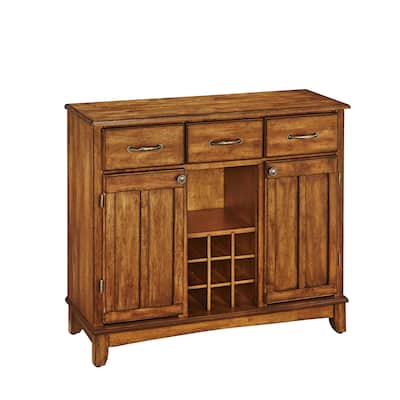 Homestyles Buffet Of Buffets Brown Wood Buffet - 42" x 17" x 36"