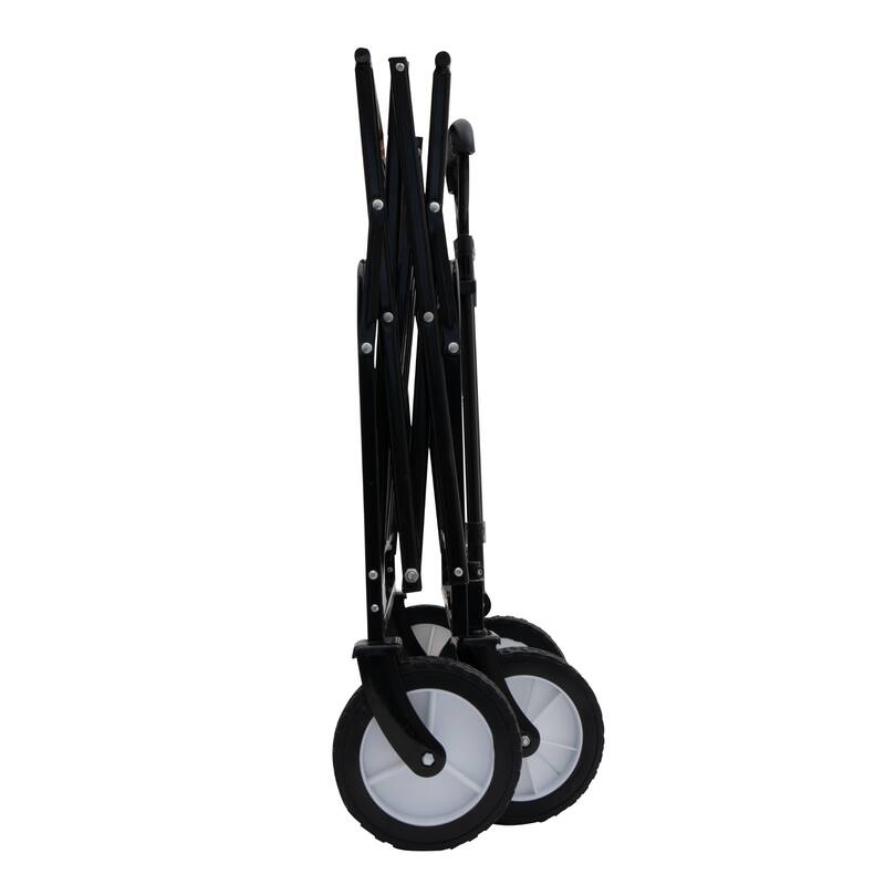 360 lb Collapsible Wagon Cart with Strapping System & 3-Pack Waterproof Liners