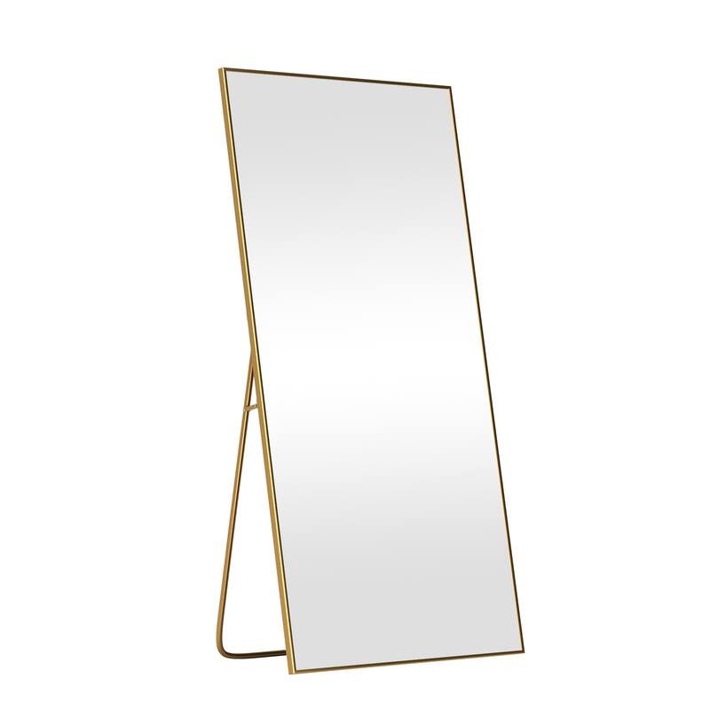Aluminum Alloy Fine Edge Right Angle Full Length Mirror
