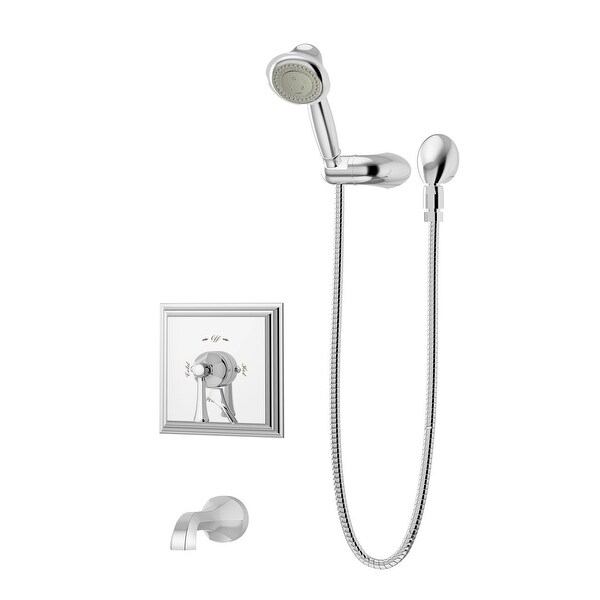 Symmons S-4504 Canterbury Tub and Shower Trim Package with Multi Function Shower Head