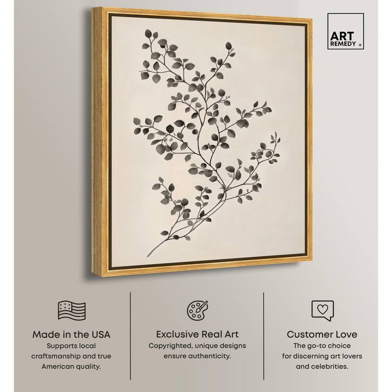 Bilberry Branch II Canvas by Art Remedy