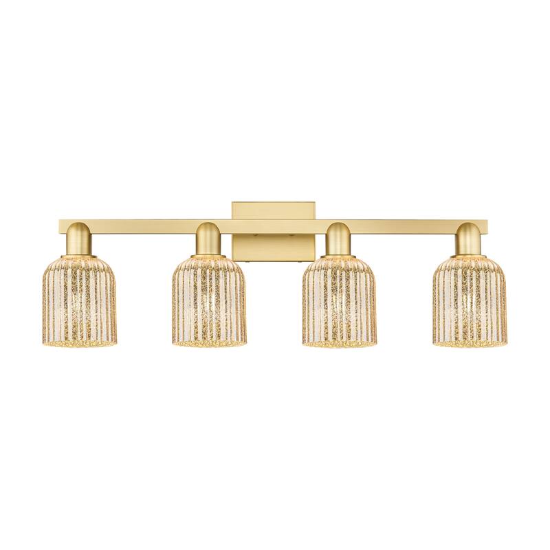 Innovations Lighting Downtown Urban - Bridal Veil - 4 Light 32" Bath Vanity Light