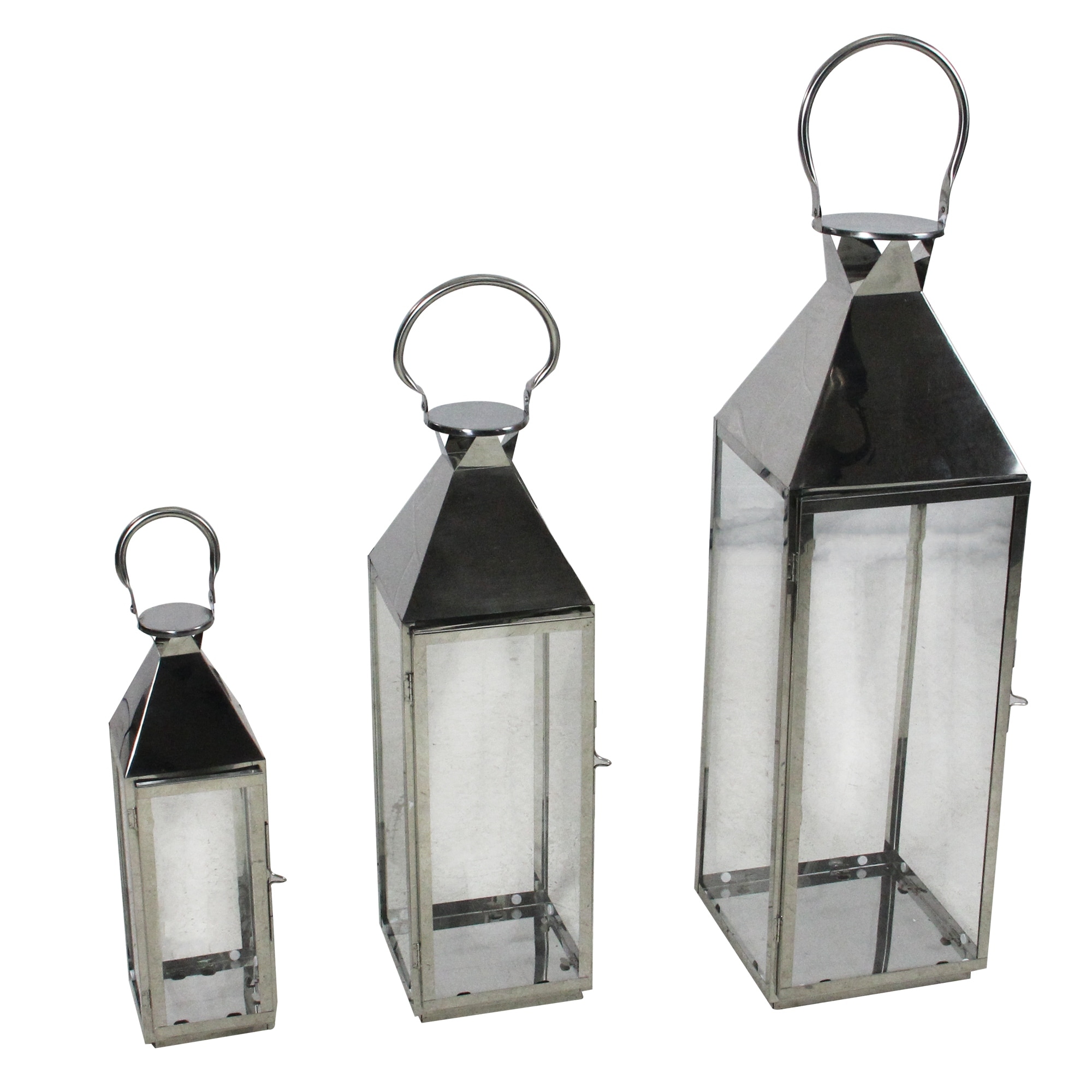 set of 3 candle lanterns