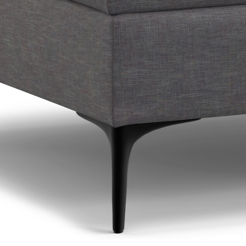 WYNDENHALL Lilah 36" Wide Contemporary Coffee Table Storage Ottoman with Lift Up Lid