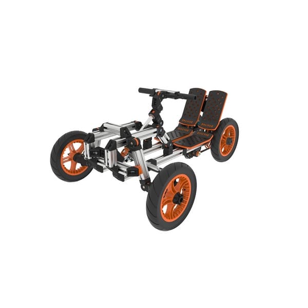 slide 2 of 10, DIY Electric Go Kart Kit for Kids with Patented Modular Assembly System - Black Black