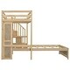 preview thumbnail 20 of 23, Twin over Twin Loft Bed with Built-in Desk and Staircase, With Storage Compartments and Shelves