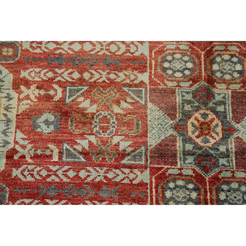 Hand Knotted Oriental 100% Wool Carpet Traditional Medallion Red Kazak Area Rug - 10' 0'' X 7' 0''