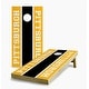 preview thumbnail 1 of 5, Pittsburgh Steelers Striped Cornhole Game (Choose Wraps or Boards) 2x4 Boards (24" x 48") - Include ALL Accessories