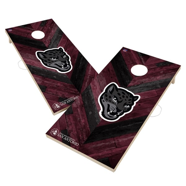 slide 2 of 6, Texas A&M San Antonio Jaguars Cornhole Board Set 16 Years and Up