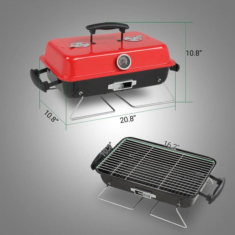 Portable Tabletop Outdoor Barbecue Charcoal Grill