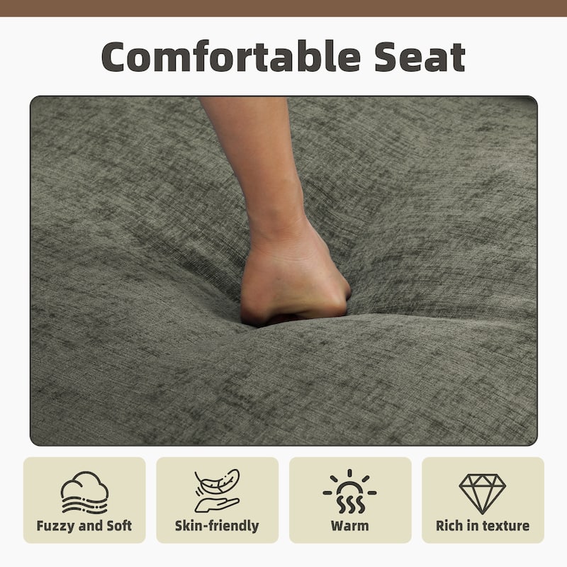 6-Piece Chenille Cloud Modular Living Room Set