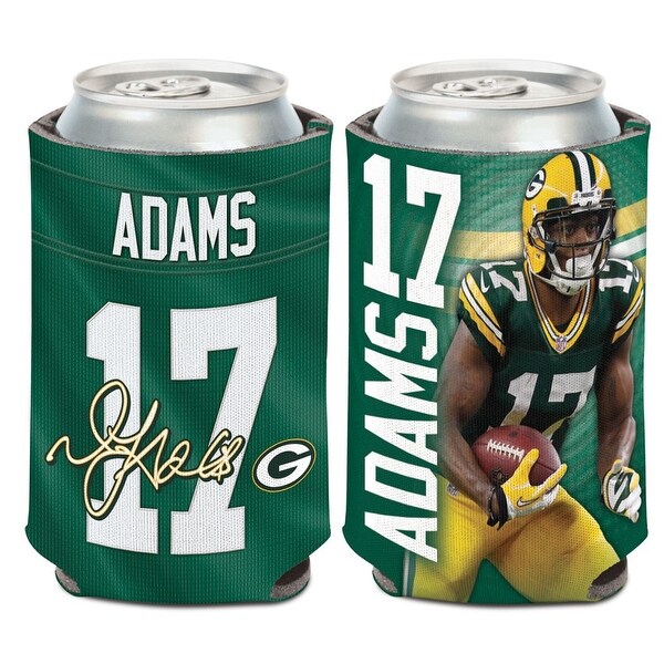 Shop Green Bay Packers Davante Adams 17 12oz Can Cooler On Sale Overstock 31260599