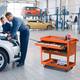 3-Tier Rolling Tool Cart with Drawer Steel Utility Storage Tool Box