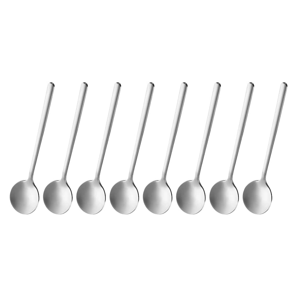 8pcs Espresso Spoons Stainless Steel Round Coffee Spoon