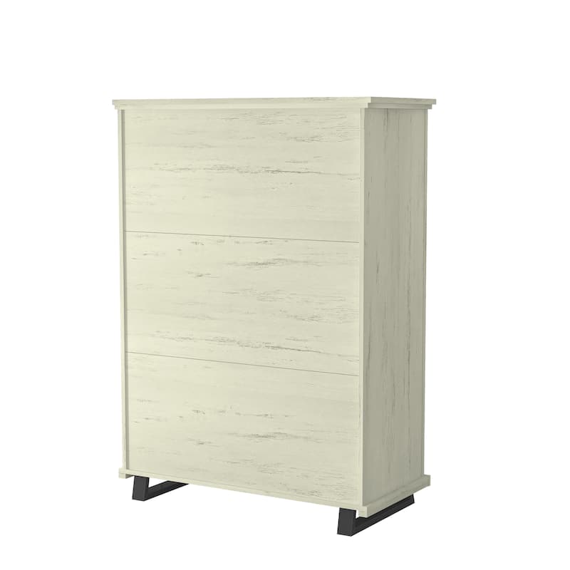 Farmhouse 5-Piece Bedroom Set - 2 Nightstands, 2 Chests, 1 Dresser