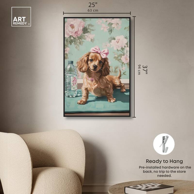 Doxxie Dainty Yoga Canvas by Art Remedy