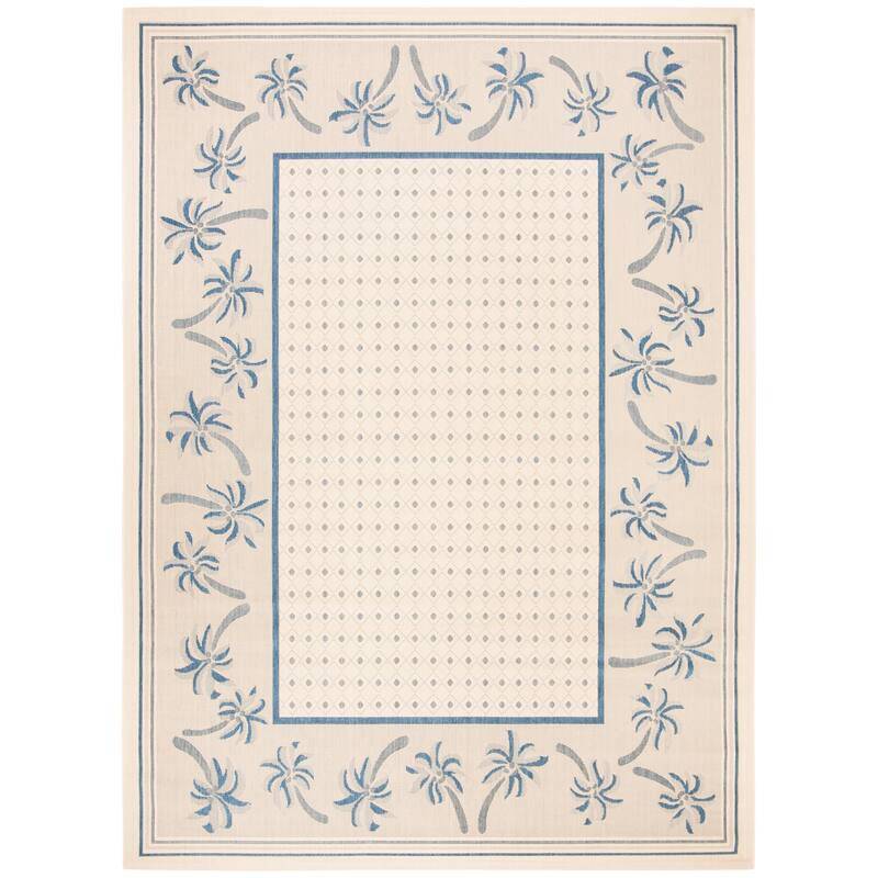SAFAVIEH Courtyard Merilin Indoor/ Outdoor Geometric Area Rug