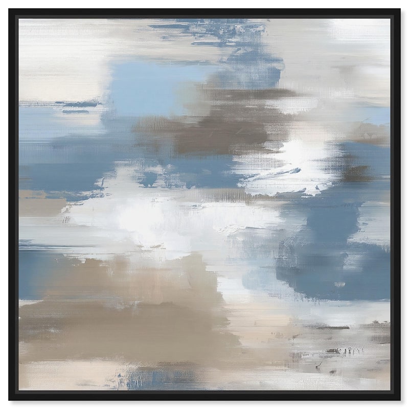 Sand and Snow Canvas by Art Remedy - Black - 30" x 30"