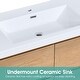 preview thumbnail 2 of 7, PROOX Modern 48in. Single Faucet Hole Floating Bathroom Vanity with Rectangular Integral Sink - 48"W x 20"D