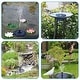 preview thumbnail 2 of 6, 12LED 3W Solar Fountain Solar Panel Powered Fountain Water Pump Bird Bath Patio Landscape Floating Solar Fountain with Nozzles