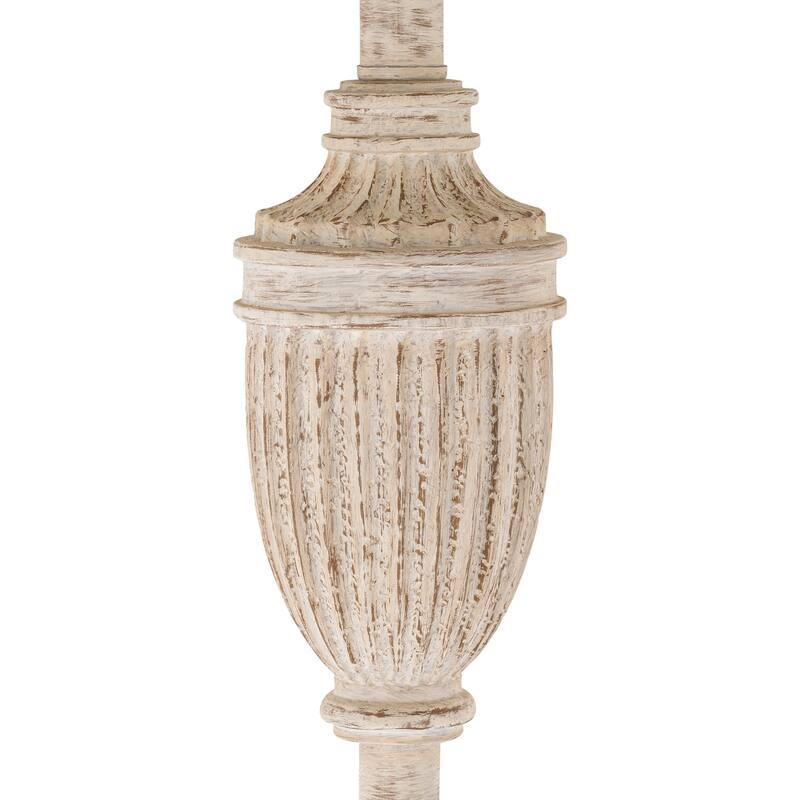 Archie Whitewashed Urn Floor Lamp