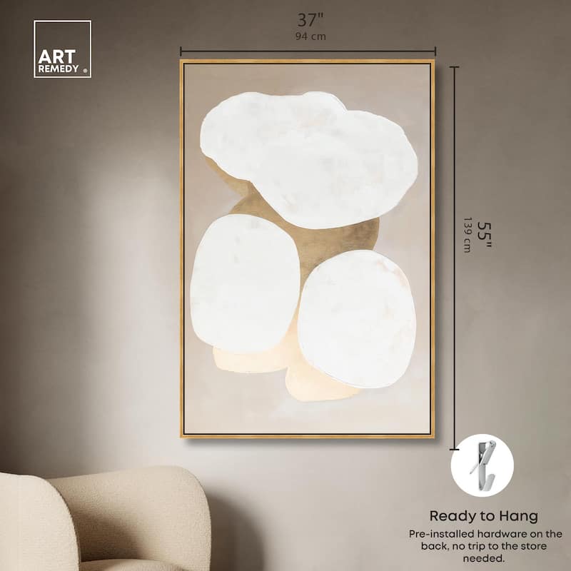 Stacked Stones II Canvas by Art Remedy