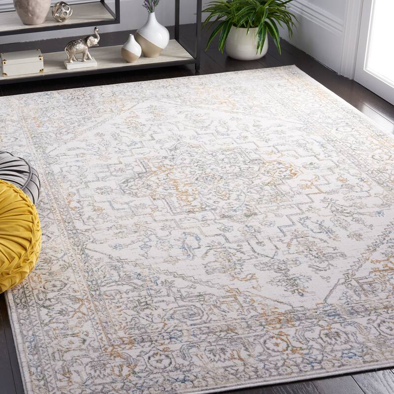 SAFAVIEH Bel Air Suzon Modern & Contemporary Rug - 4'5" x 6'5" - Ivory/Grey