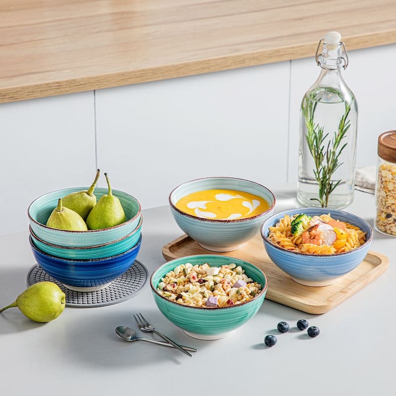 vancasso Bonita Sturdy Stoneware 6-Piece Bowls Set