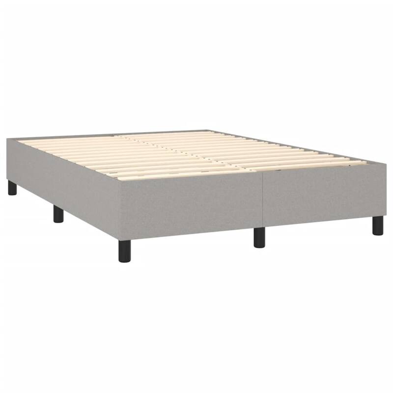 vidaXL Bed Frame Box Spring Platform Bed Base Frame Mattress Foundation Fabric