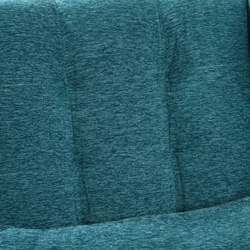 Modern Accent Chenille Soft Cushioned Armchair, With Pillow, Solid Wood Legs, Comfy Soft Padded Lounge Chair in Living& Bed Room