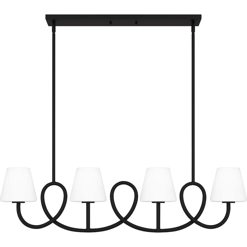 Atkins 4-Light Matte Black Island Light