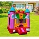 preview thumbnail 3 of 1, Jingo Jump 10'X10' Pink Marble Castle - 10′ L x 10′ W x 13′ H