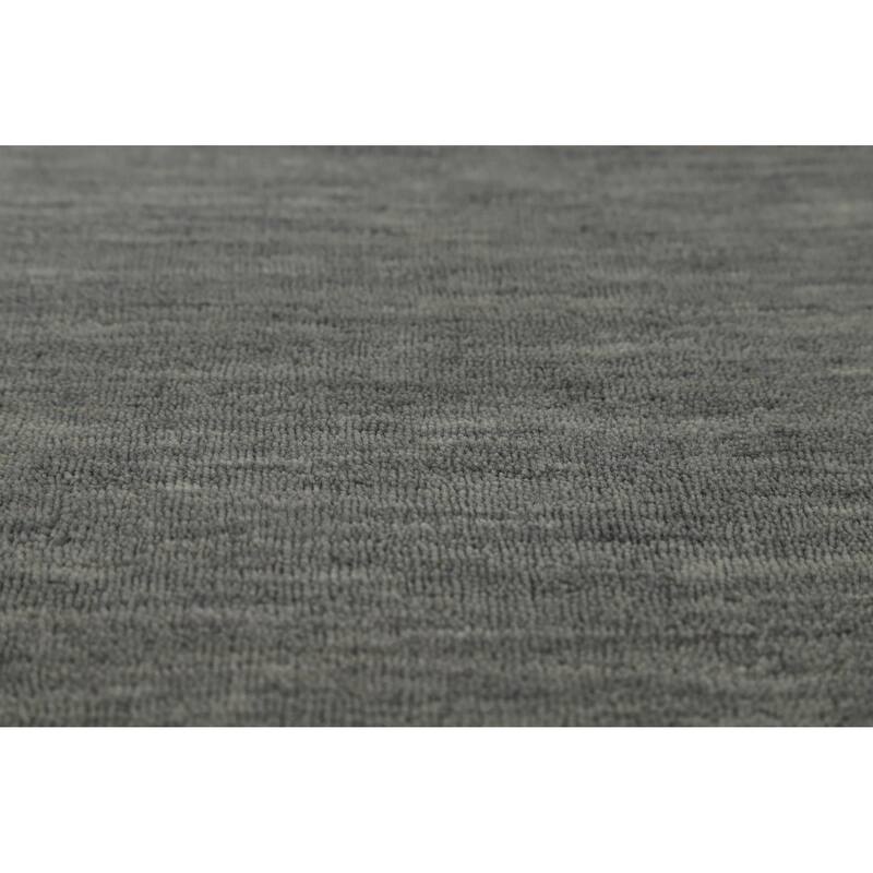Tribal Gray Gabbeh Indian Rug Hand-Knotted Bedroom Wool Carpet - 8'0" x 9'9"