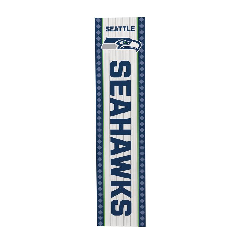 47" Double Sided Seasonal Porch Leaner, Seattle Seahawks - 47" x 11.25"