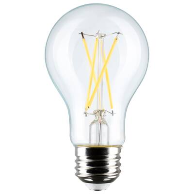 8 Watt A19 LED Clear 4000K Medium Base 120 Volt 4-Pack