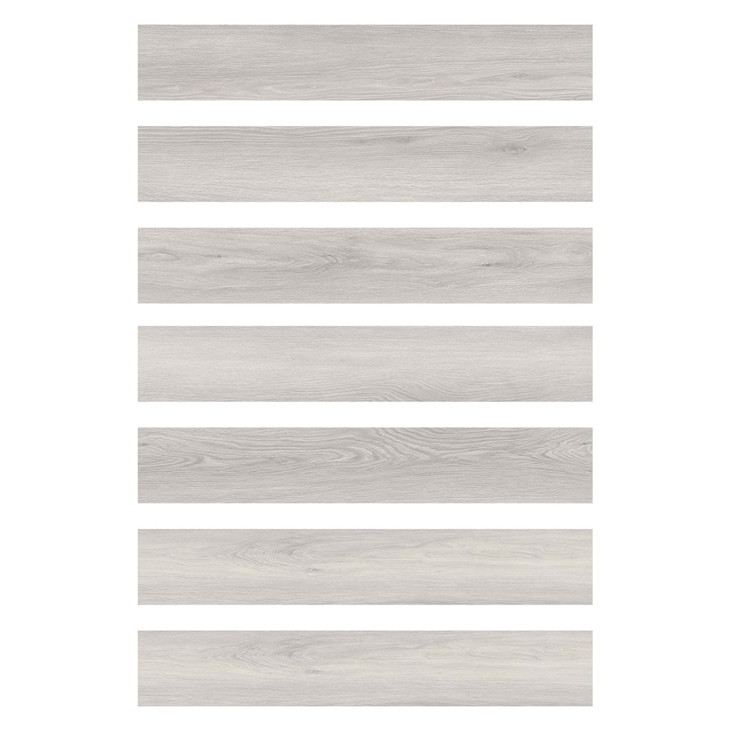 FloorPops Light Grey Peel and Stick Wood Floor Planks