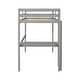 preview thumbnail 63 of 86, Elegant Loft Wood Bed with built-in desk,Ladder