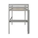 preview thumbnail 7 of 12, Twin Loft Pine Wood Bed With Built-In Desk, Safety Guardrails, Ladder