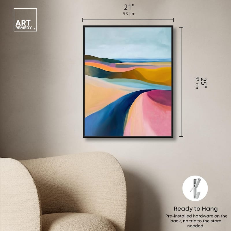 Colorful Dunes I Canvas by Art Remedy