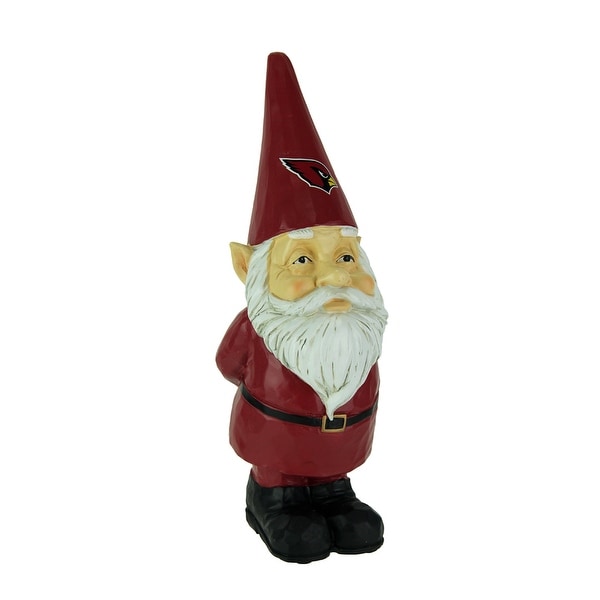 Whimsical Arizona Cardinals NFL Licensed Garden Gnome Statue 10 1/2 Inches Tall - 10.5 X 3.5 X 3 inches