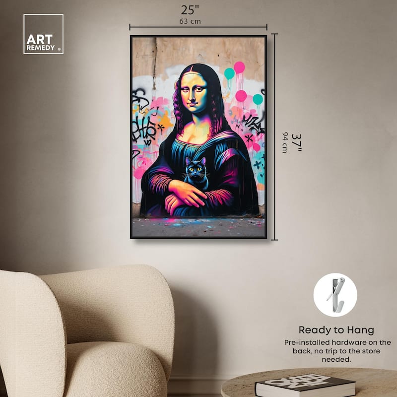 Lisa's Little Secret Canvas by Art Remedy