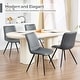preview thumbnail 49 of 76, HOMYKA Modern Dining Chairs with Thick Cushions Set of 3