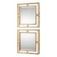preview thumbnail 3 of 2, Uttermost Allick Set of (2) 18" Square Decorative Wall Mirrors