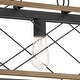 preview thumbnail 38 of 68, Kiro 5-light Farmhouse Linear Chandelier Faux Wood Dining Lighting with UL Certified - 36''