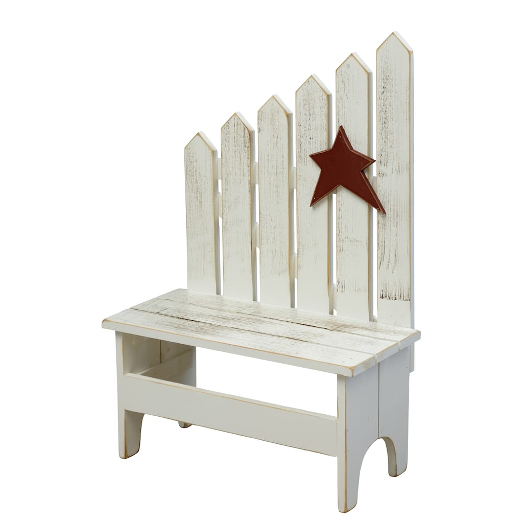 Country-Style Picket Bench