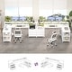 preview thumbnail 64 of 65, Reversible L Shaped Computer Desk with File Drawer & Monitor Stand & Power Outlet & LED Strip, Home Office Desk Corner Desk
